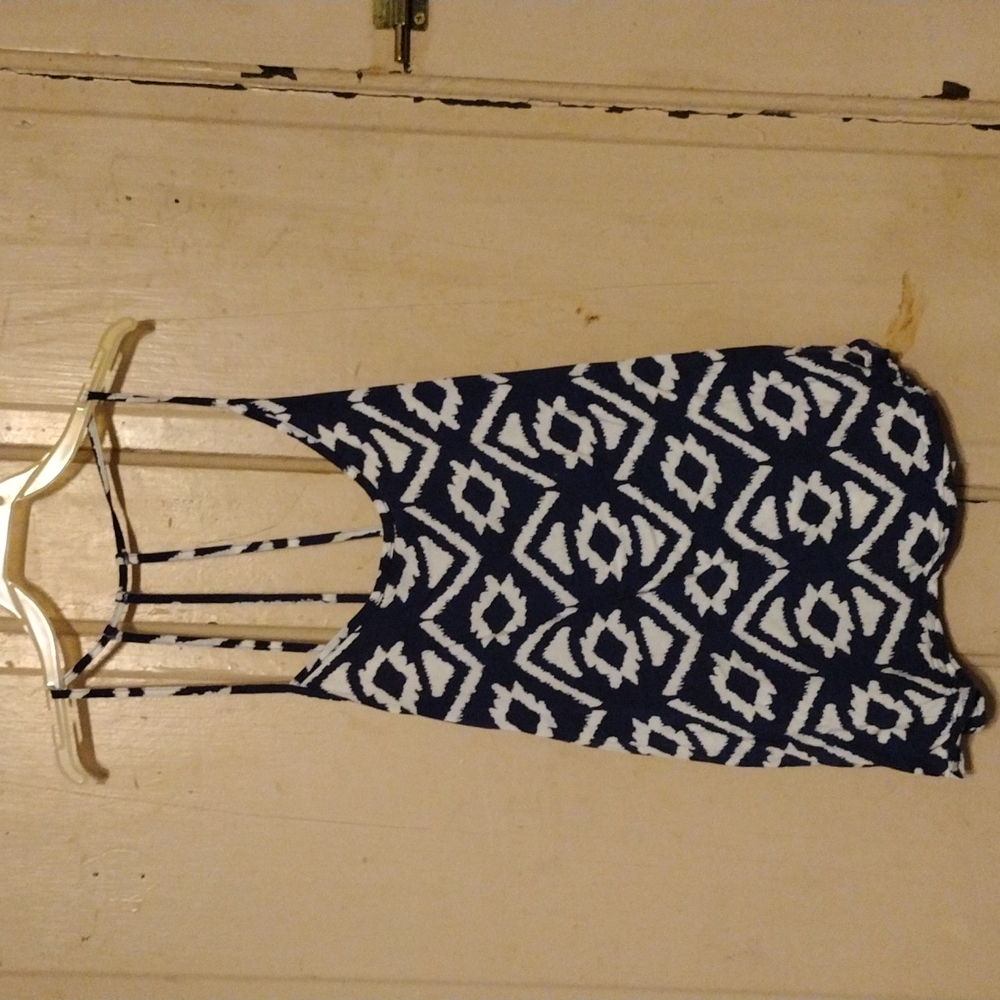 NOBO tank top,blue/ white, size 1